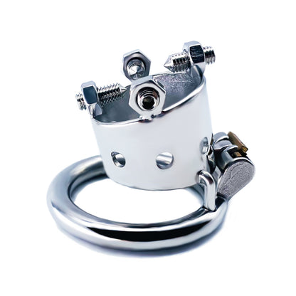 Open Head Male Chastity Cage with Removable Spikes, F3029 - FRRK