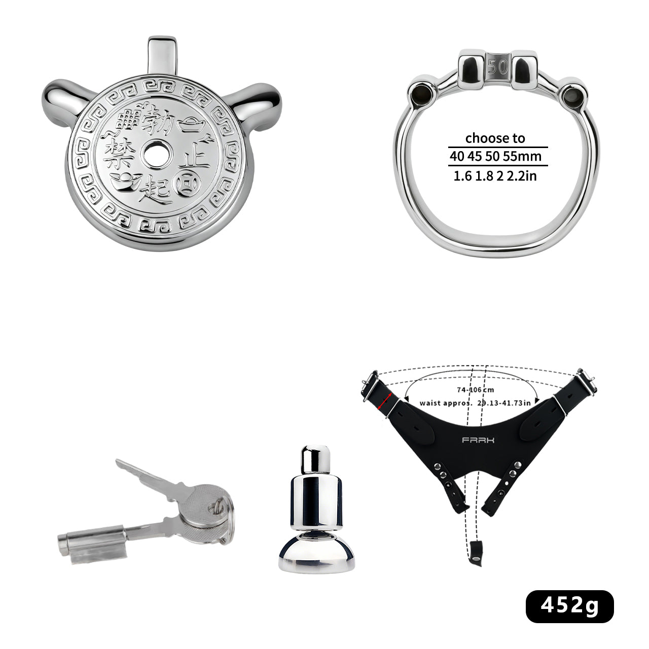 Heavy-Duty Flat Chastity Cage | F343A
