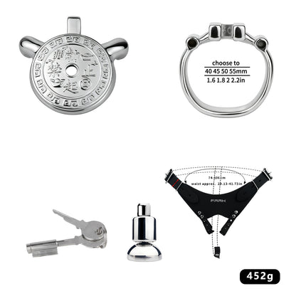 Heavy-Duty Flat Chastity Cage | F343A