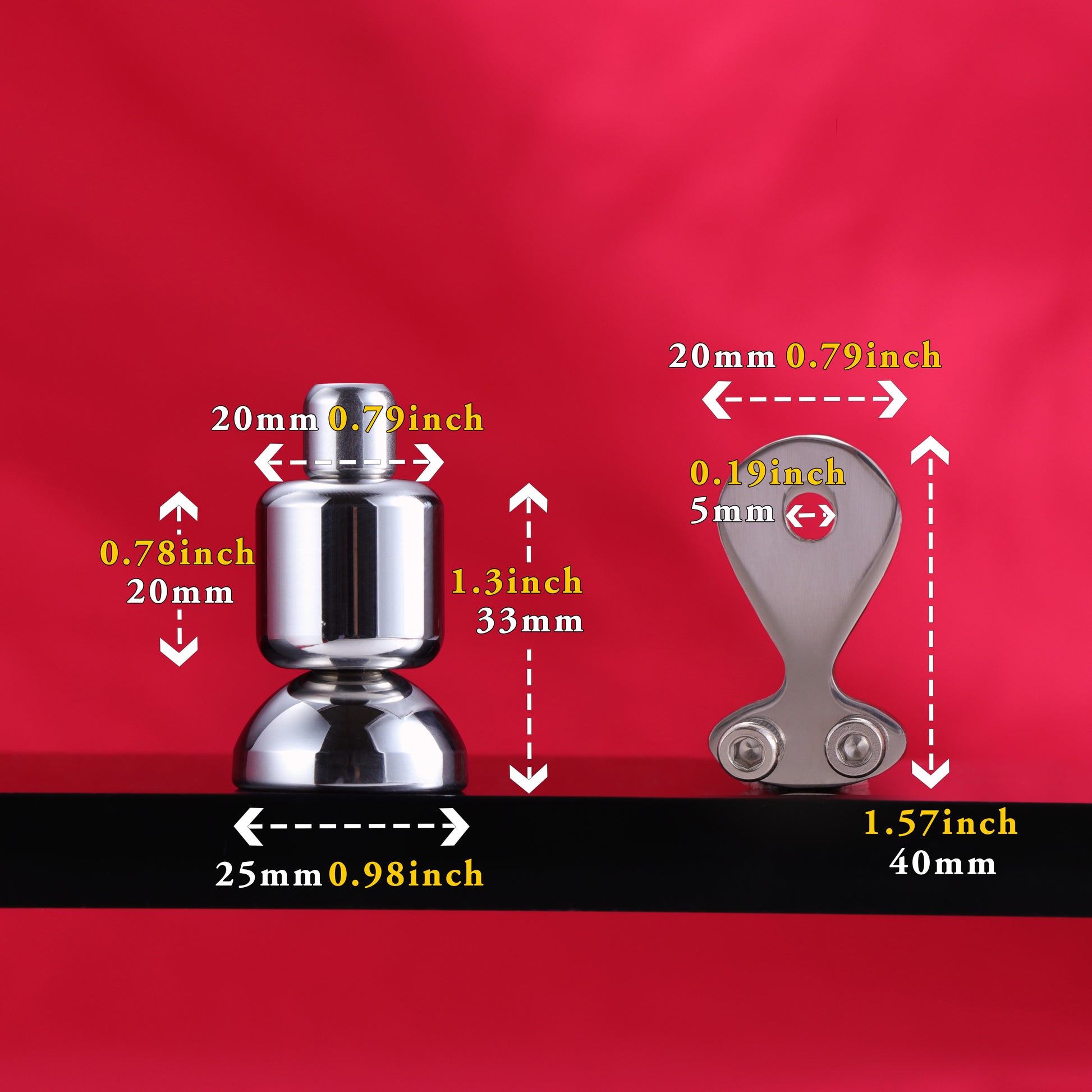 Flat Inverted Chastity Cage With Dildo, F3403 - FRRK