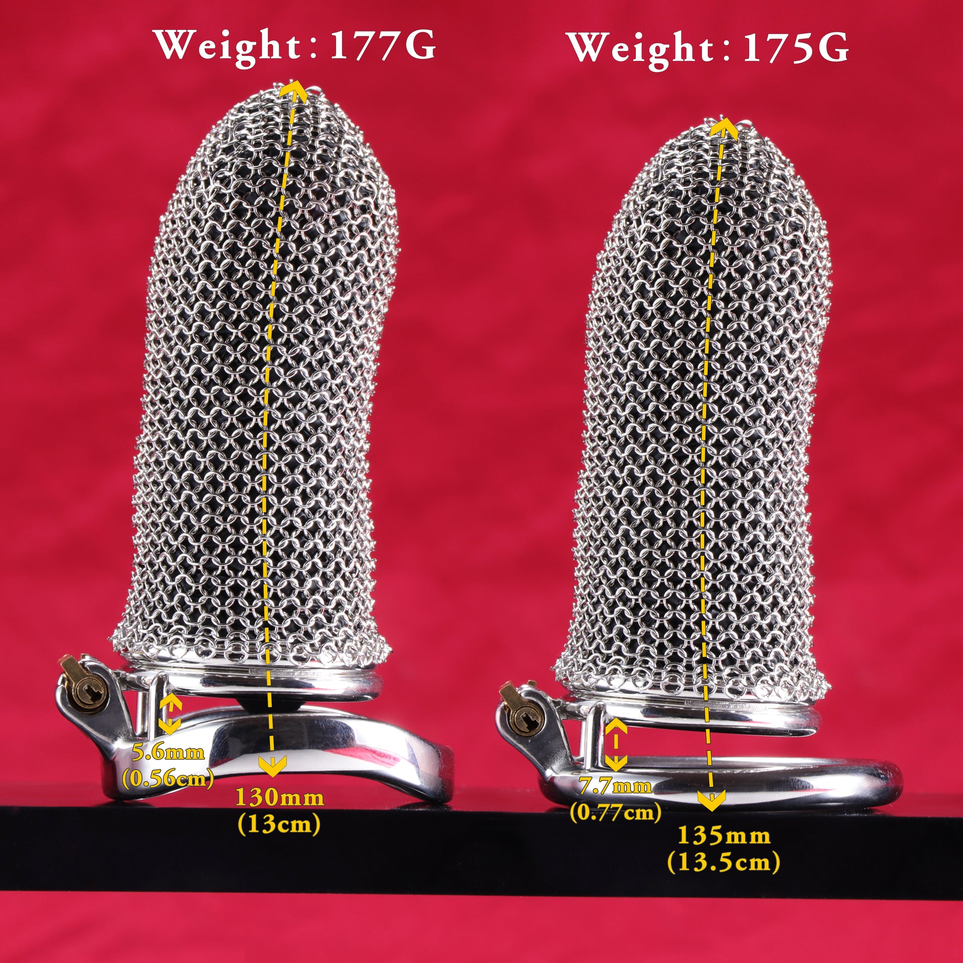 Maxi Metal Mesh Chastity Cage, F3195 - FRRK