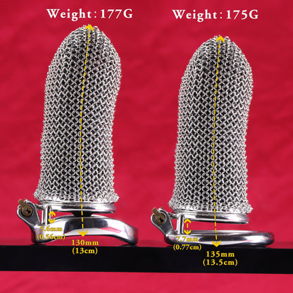 Maxi Metal Mesh Chastity Cage, F3195 - FRRK