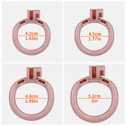 ABS Resin Realistic Dick Chastity Cage – Inverted Type AS036