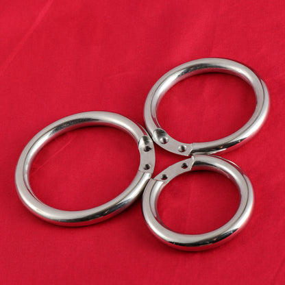 Base Rings for FRRK Chastity Cage That Fit Double Screw Lock Only, K07 - FRRK