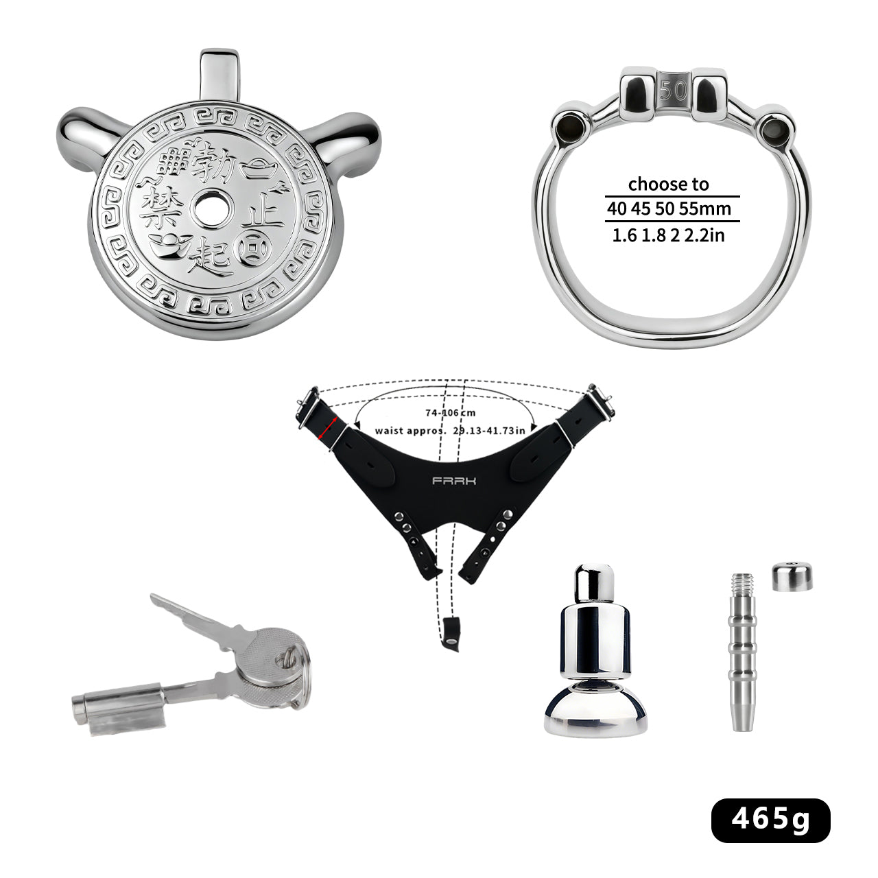 Heavy-Duty Flat Chastity Cage | F343A