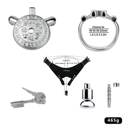 Heavy-Duty Flat Chastity Cage | F343A