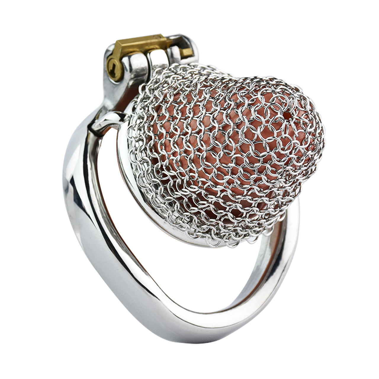 Nub Metal Mesh Chastity Cage, F3199 - FRRK