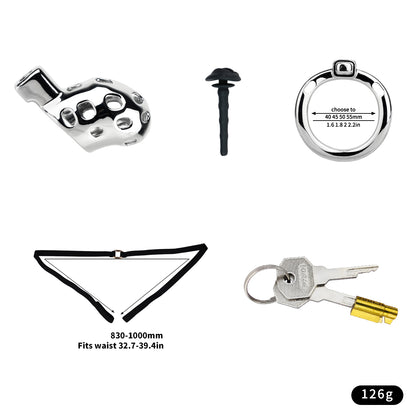 Aluminum Alloy Chastity Cage