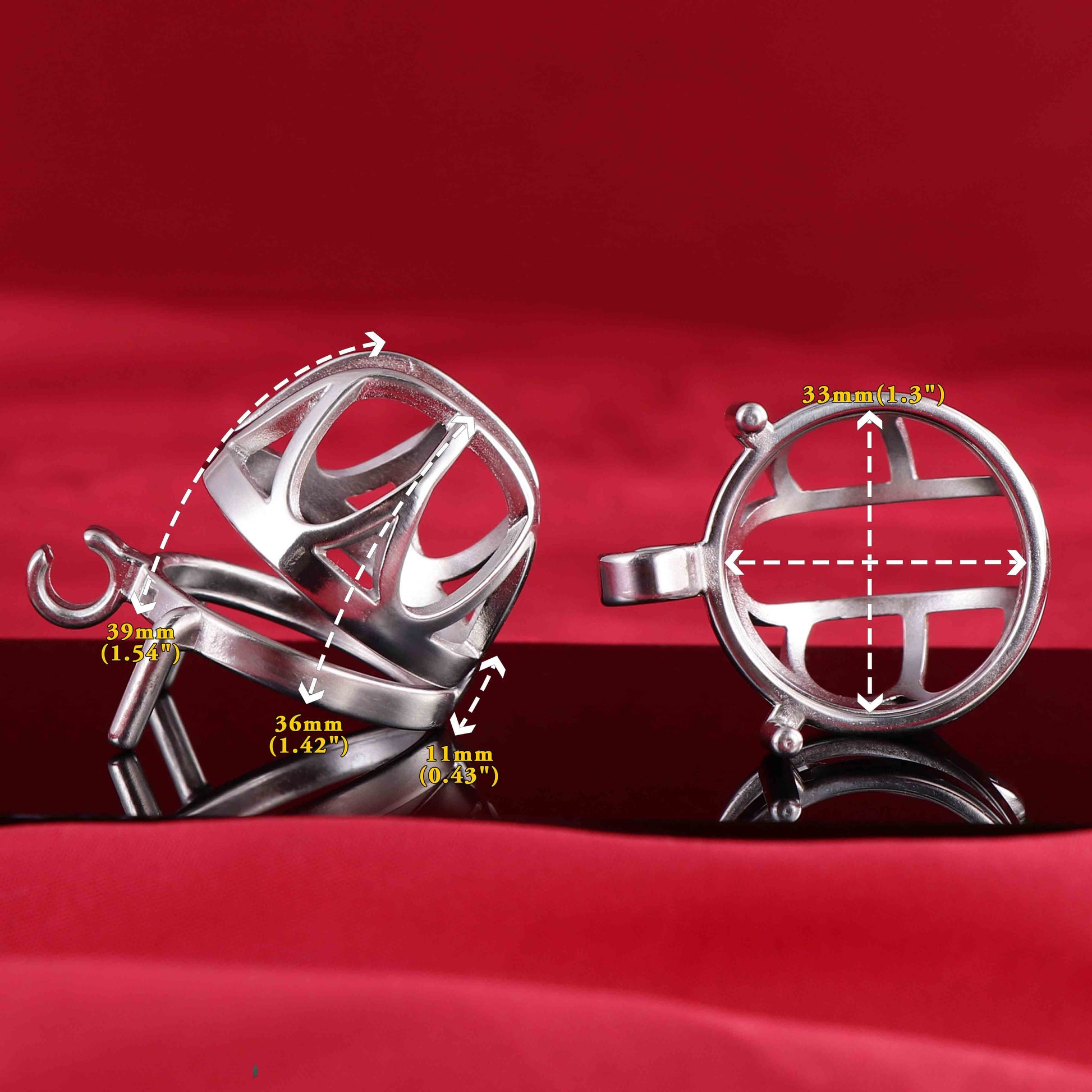 Male Top Split Open Chastity Cage, F3040 - FRRK