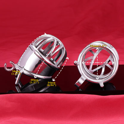 Male Chastity Cage Front Half-Moon Opening, F3094 - FRRK