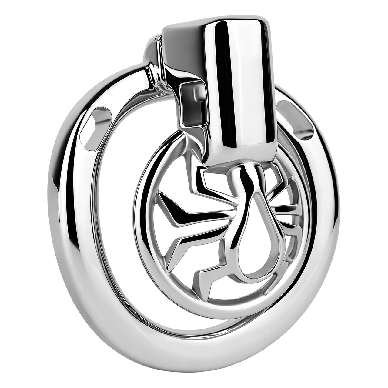 Night Silver Spider Chastity Cage | F328A