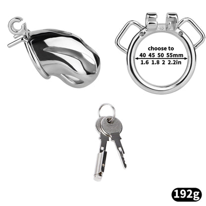 Cobra Series Mamba Chastity Cage | F312A Medium Size - Silver