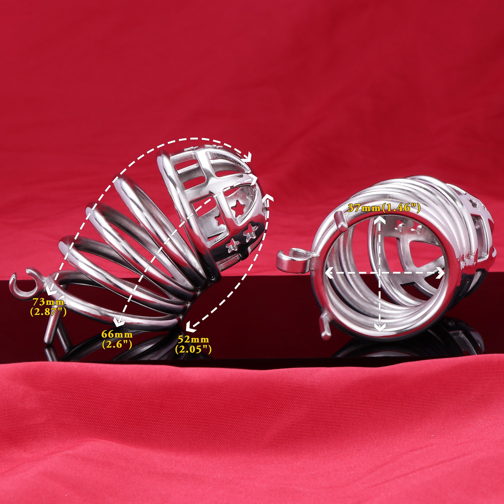 37mm Diameter Large Male Chastity Cage, F3068 - FRRK