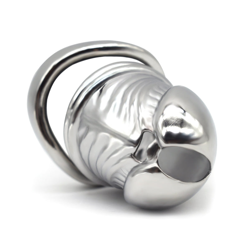 Male Solid Steel Chastity Cage, F3051 - FRRK