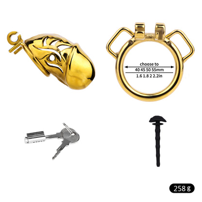 Metal Chastity Dick Locking Cage