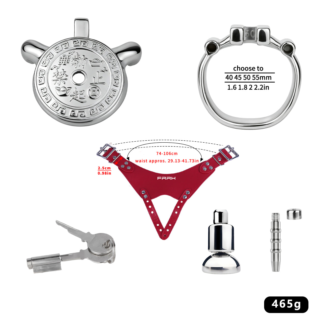 Heavy-Duty Flat Chastity Cage | F343A