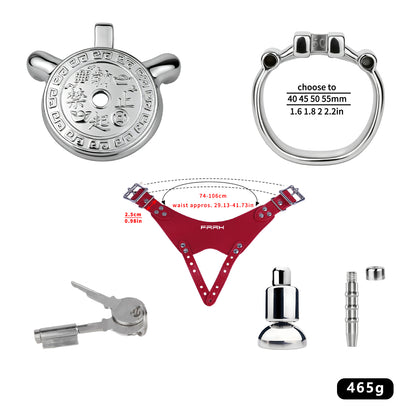 Heavy-Duty Flat Chastity Cage | F343A