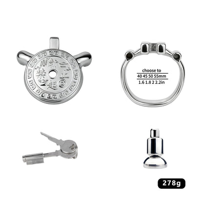 Heavy-Duty Flat Chastity Cage | F343A