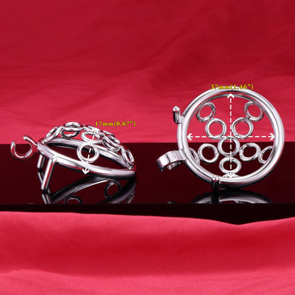 Welded Circles Chastity Cage, F3170 - FRRK