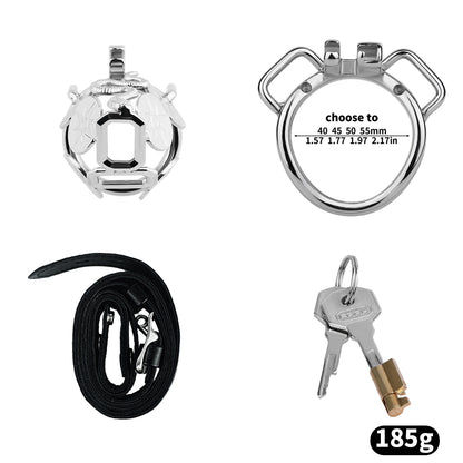 Solar Serpent Coiled Chastity Cage | F316A