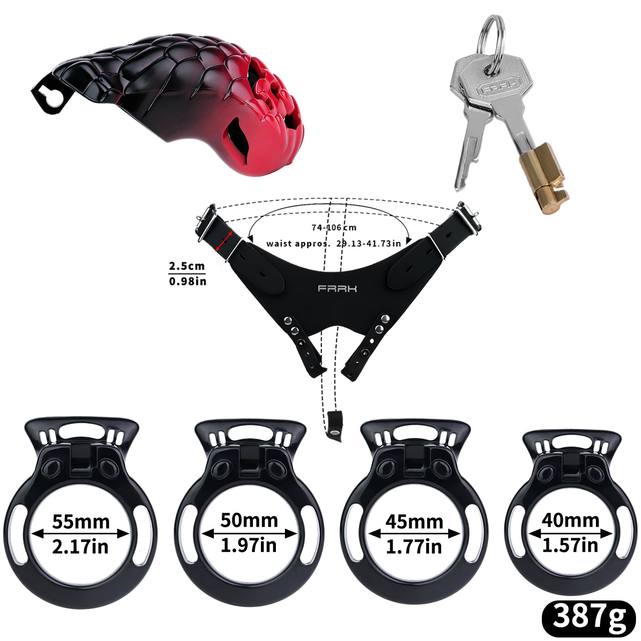 Serpent Queen Chastity Cage | F297