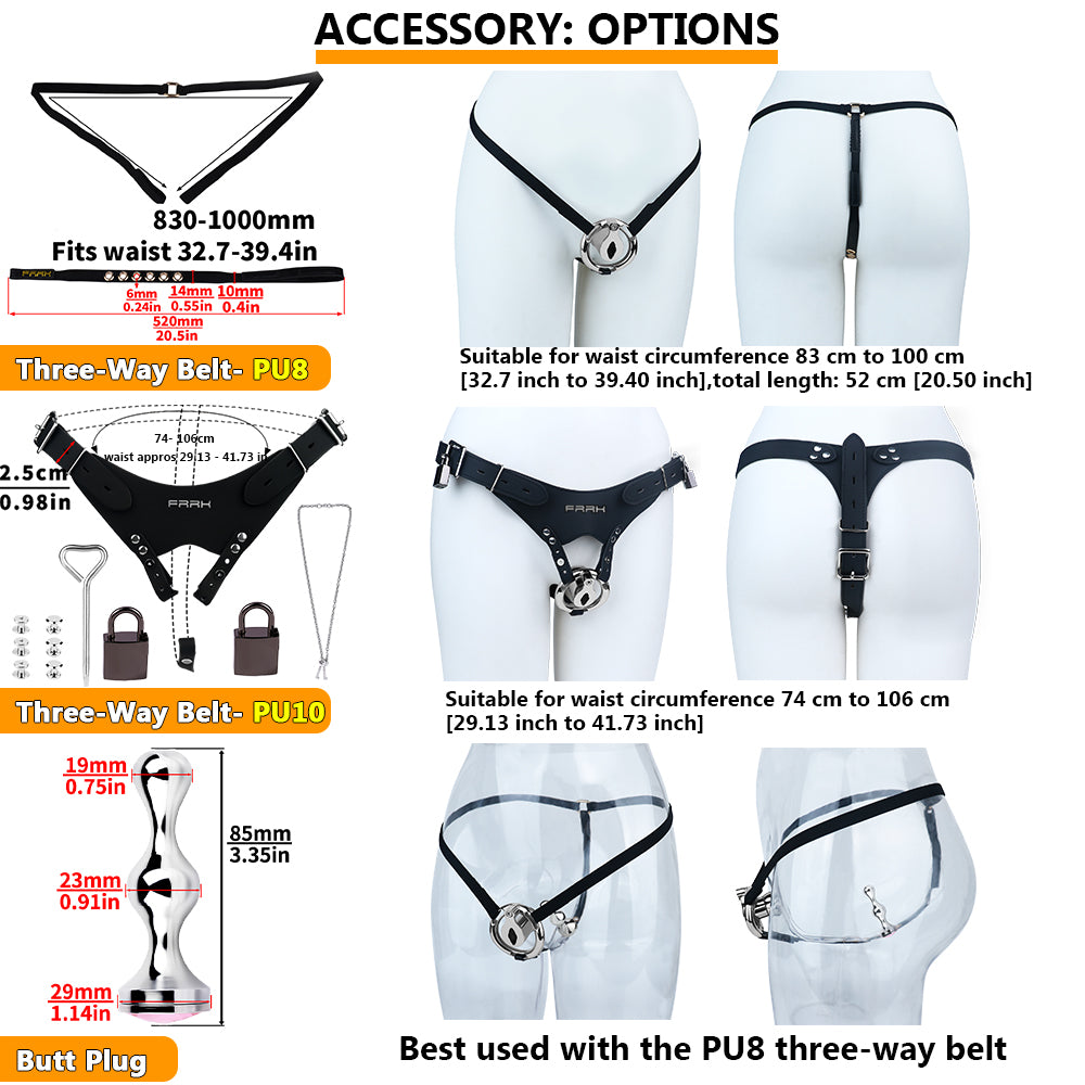 Metal Inverted Chastity Cage | F325A