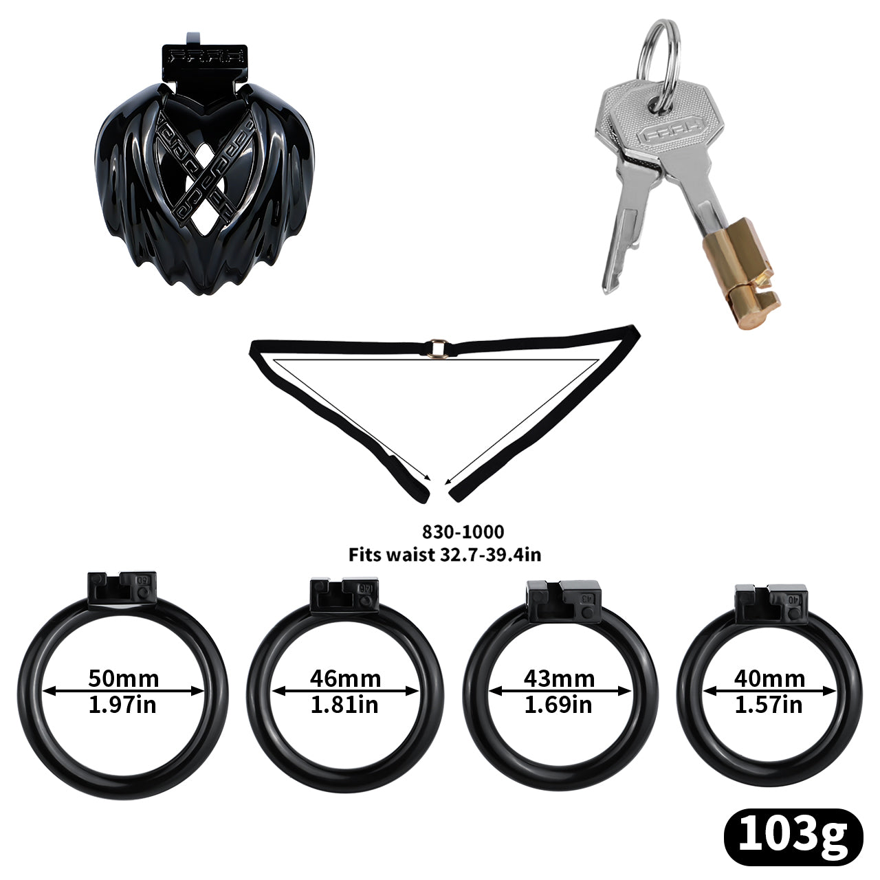 Dark Angel Chastity Cage | F305A