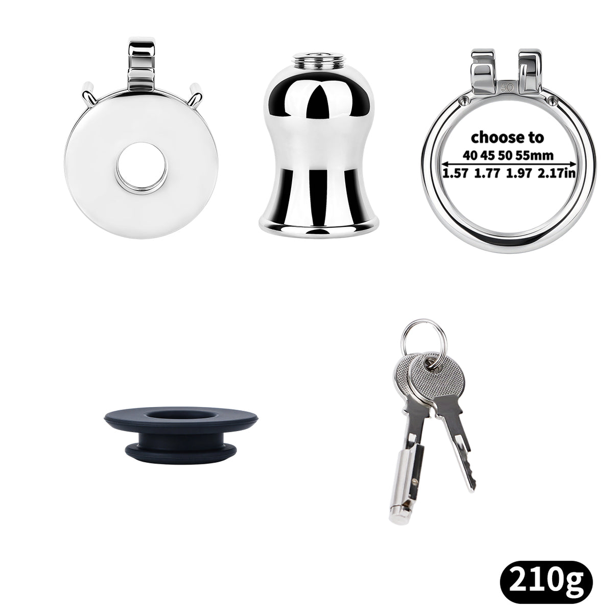 Convertible Flat & Inverted Chastity Cage | F365