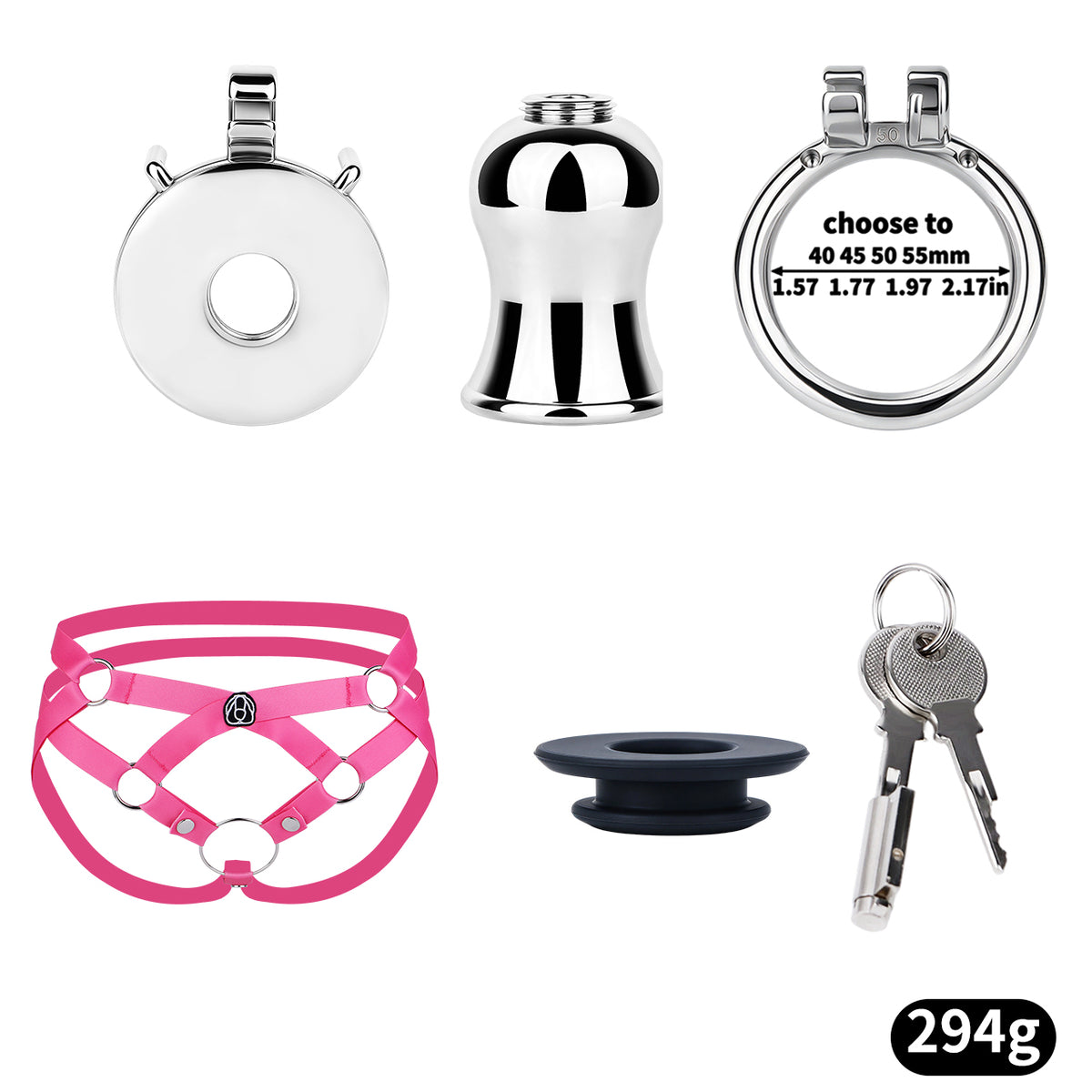 Convertible Flat & Inverted Chastity Cage | F365