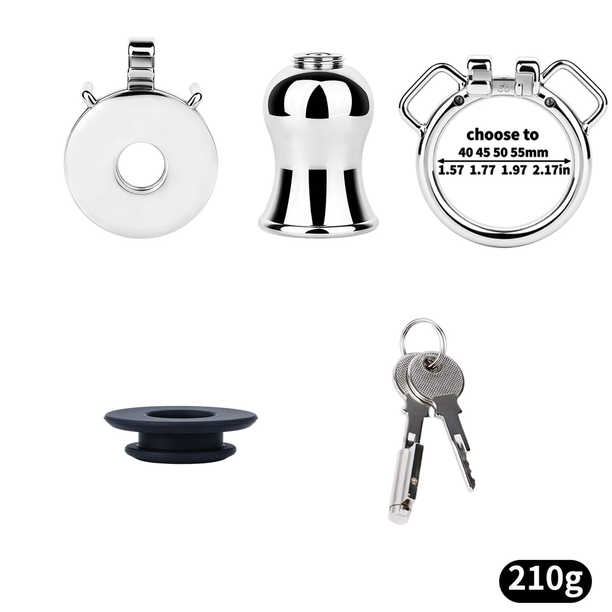 Convertible Flat & Inverted Chastity Cage | F365