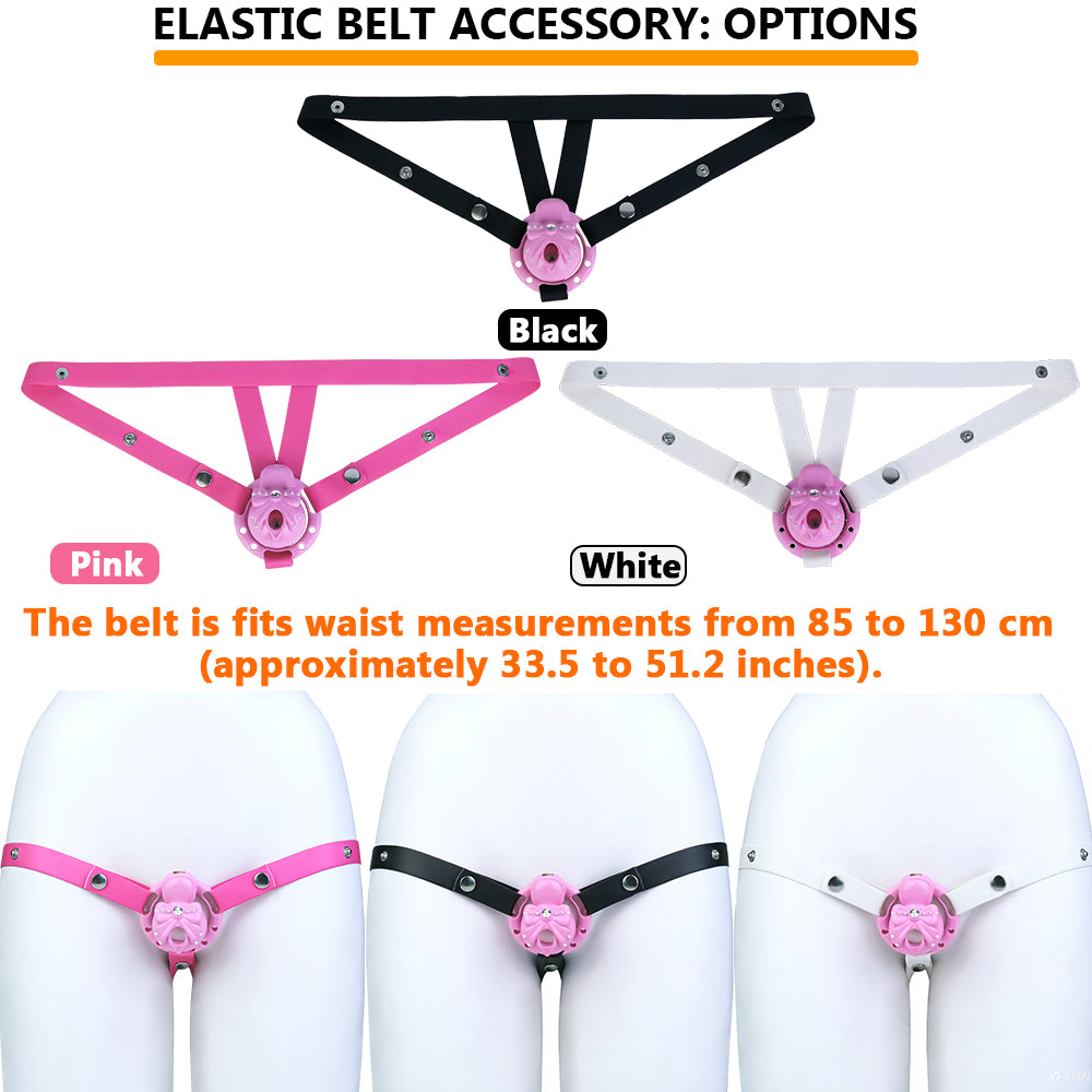 ABS Resin Rhinestone Bowknot Pot Lid Chastity Cage | AS605