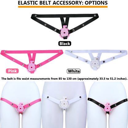 ABS Resin Rhinestone Flat Chastity Cage | AS606