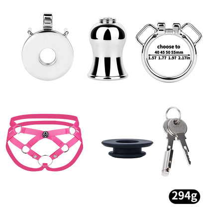 Convertible Flat & Inverted Chastity Cage | F365