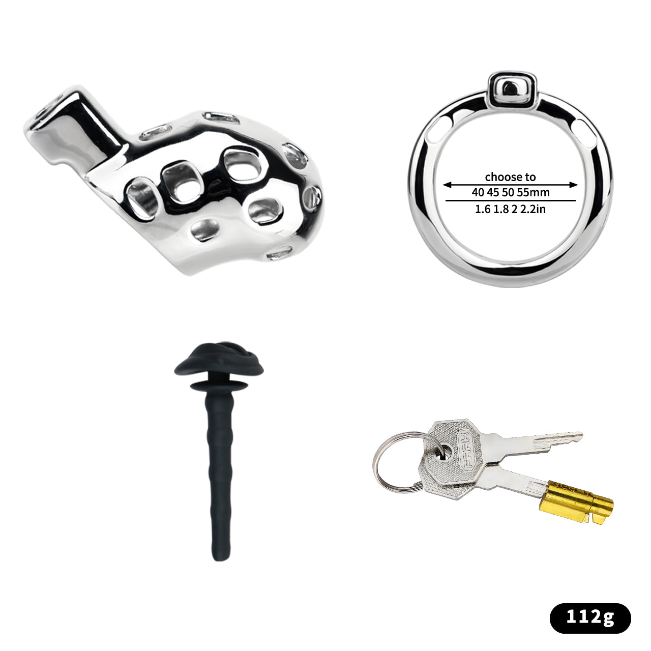 Aluminum Alloy Chastity Cage