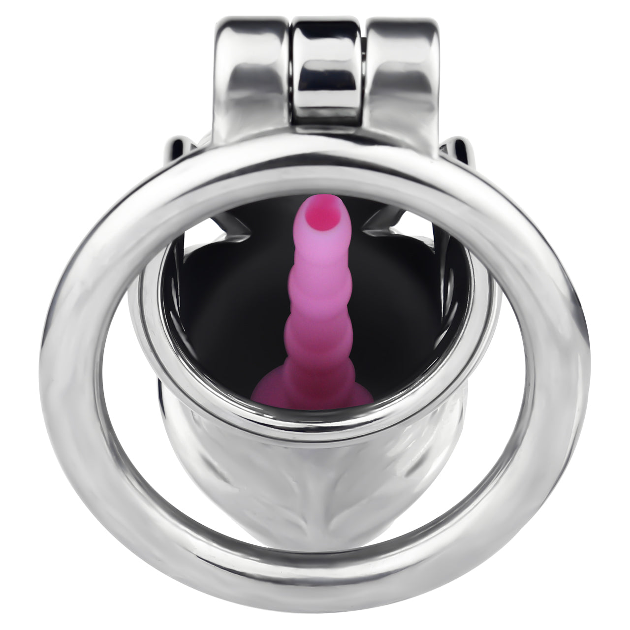 Metal Chastity Dick Locking Cage- Silver