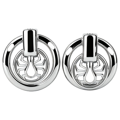 Night Silver Spider Chastity Cage | F328A