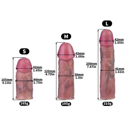 Inverted Chastity Cage With Large Dildo | F3176D