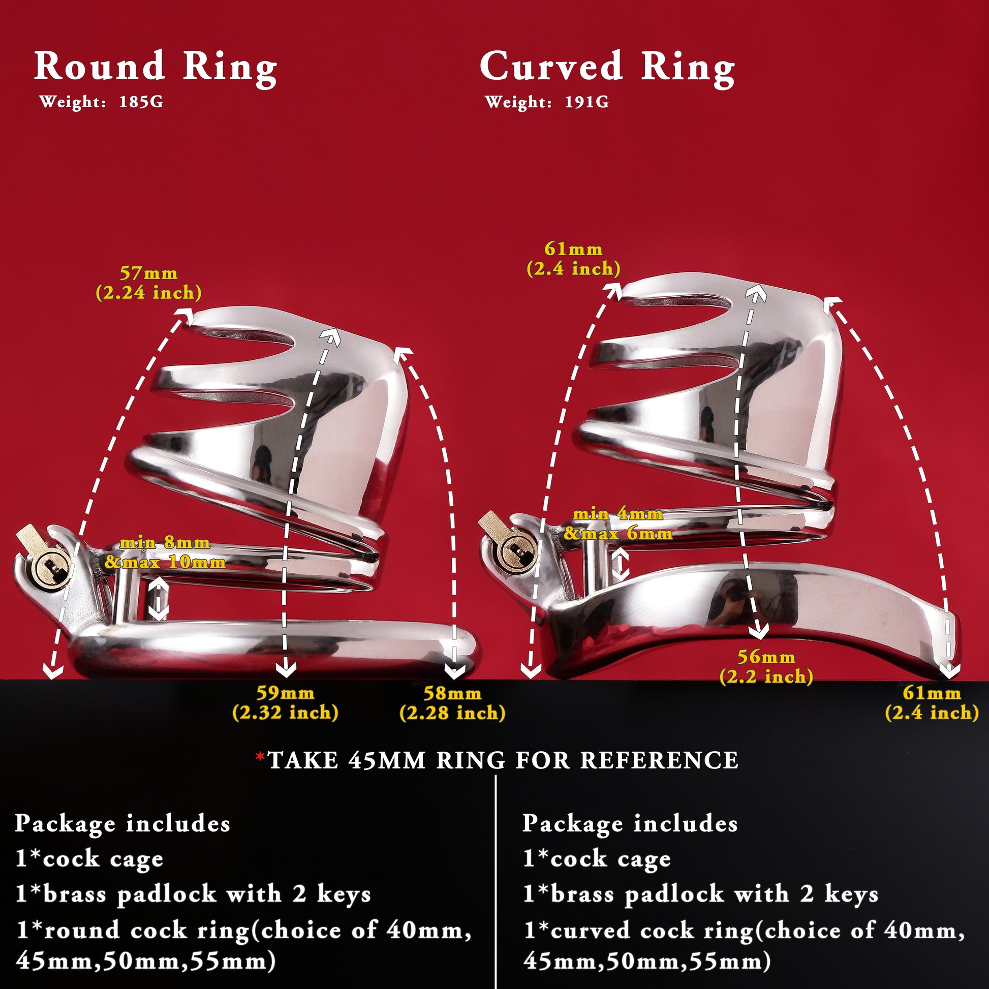Male Chastity Cage, F3013 - FRRK