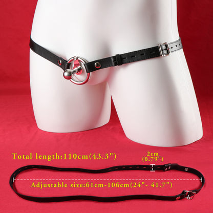 Negative Ball Flat Chastity Cage with Long Bar, F3111 - FRRK