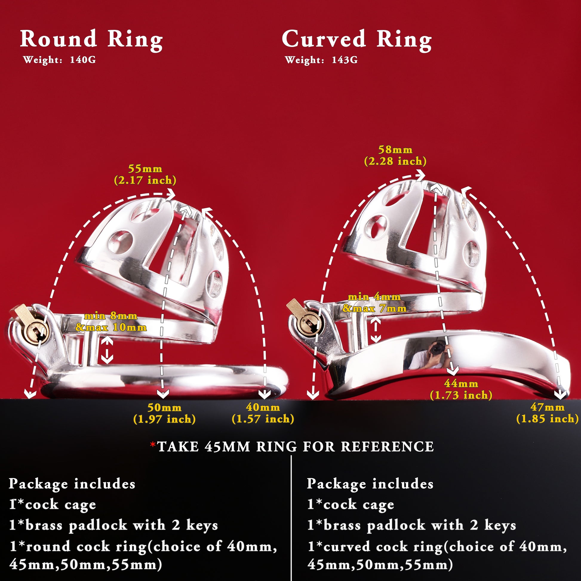 Male Chastity Cage, F3032 - FRRK