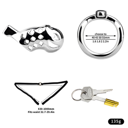 Aluminum Alloy Clown Chastity Cage