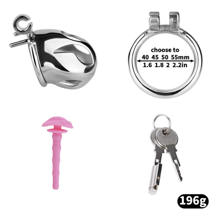 Cobra Series Mamba Chastity Cage | F312A Small Size - Silver