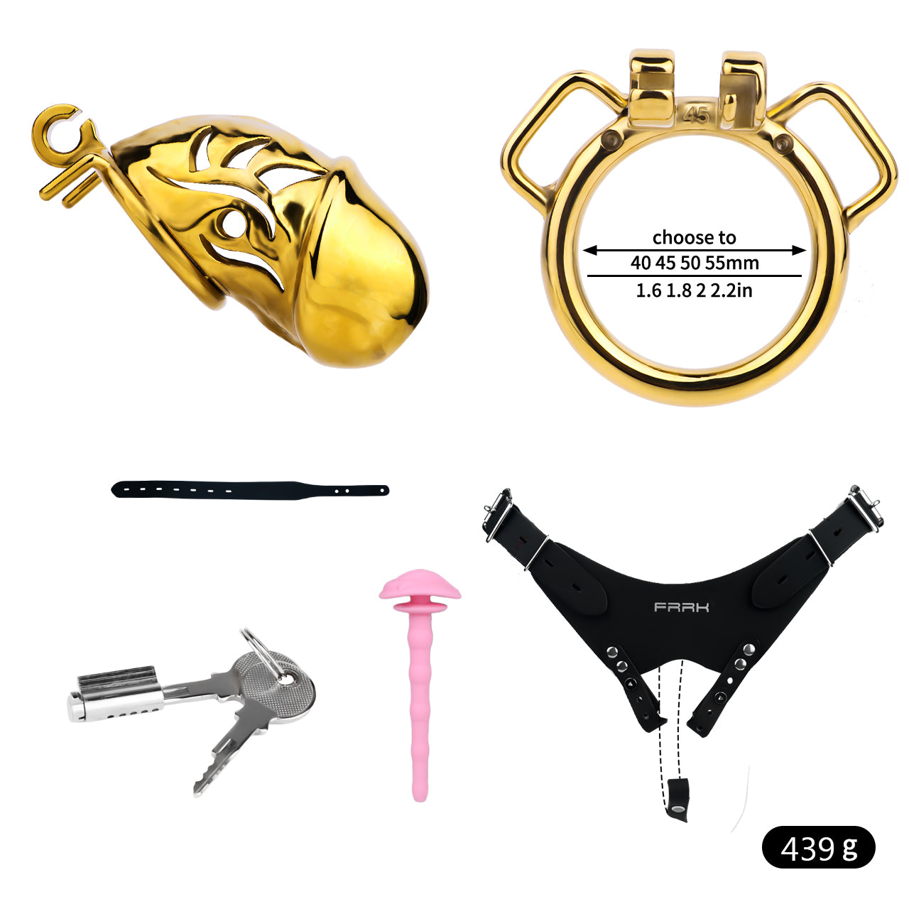 Metal Chastity Dick Locking Cage