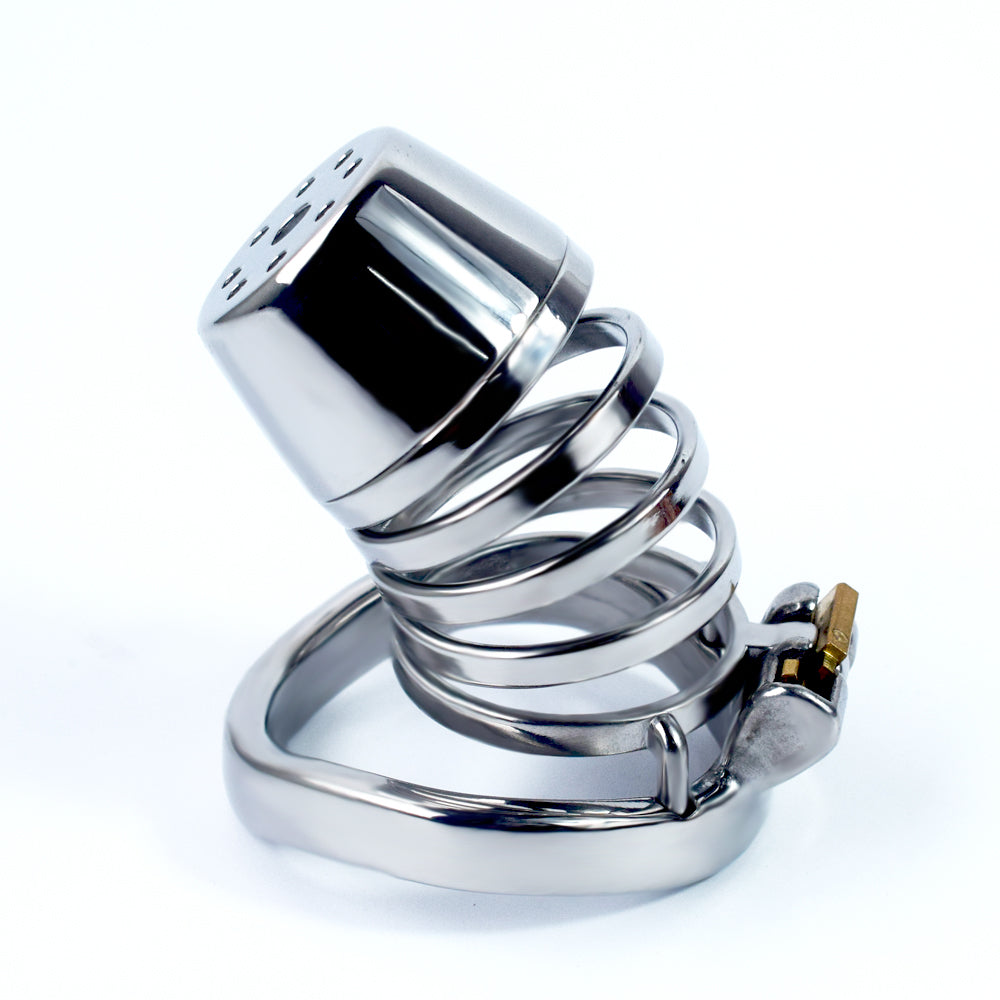 Male Lid Shower Belt Full Close Chastity Cage, F3084 - FRRK