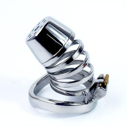 Male Lid Shower Belt Full Close Chastity Cage, F3084 - FRRK