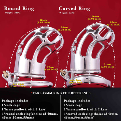 37mm Diameter Male Maxi Mamba Chastity Cage | F3086