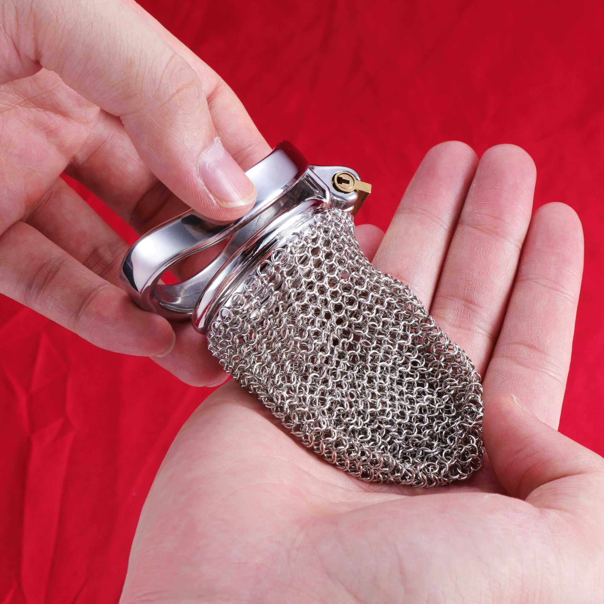 Standard Metal Mesh Chastity Cage, F3196 - FRRK