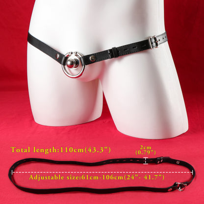 Flat Disc Chastity Cage With Inverted Steel Ball, F3161 - FRRK