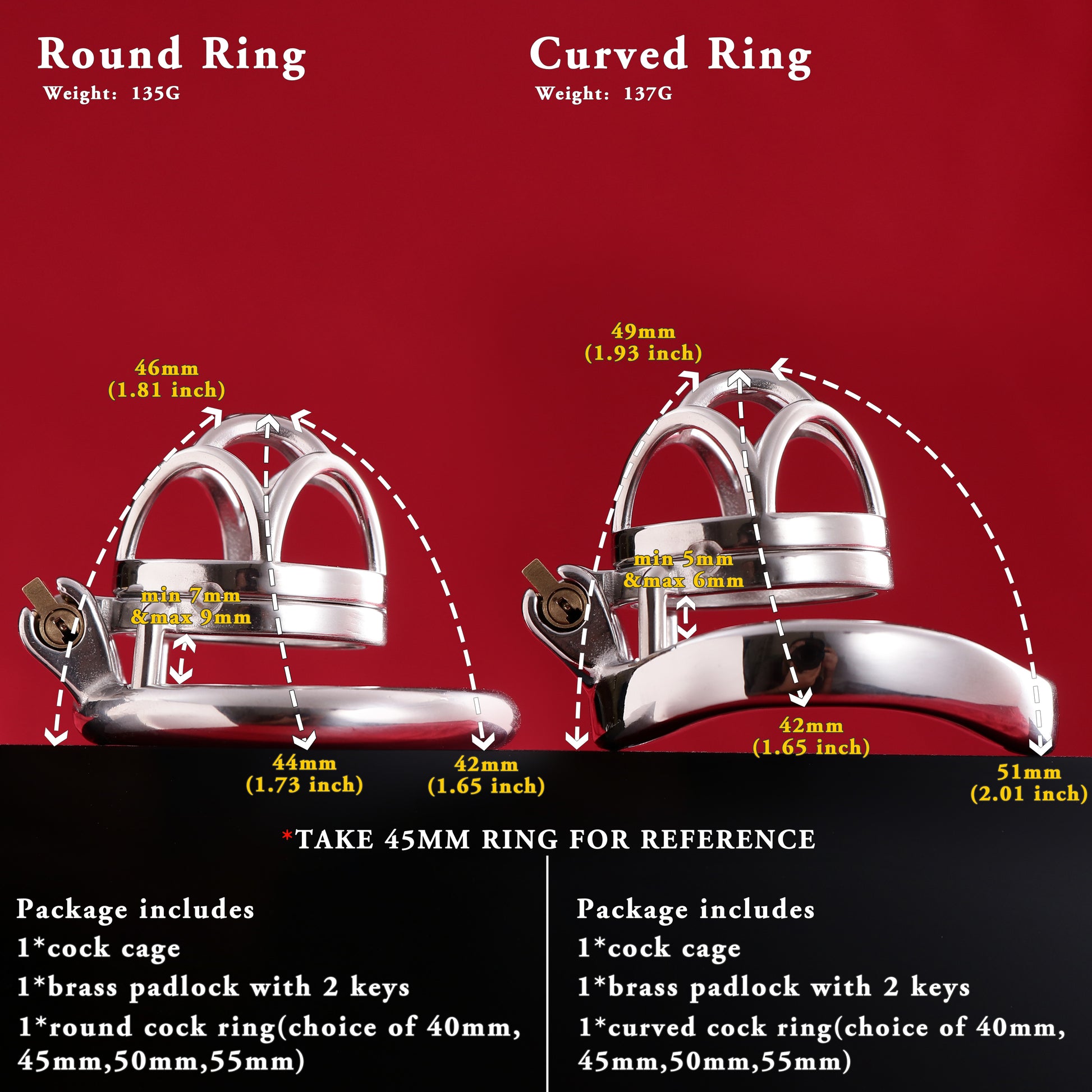 Male Tiny Chastity Cock Cage, F3049 - FRRK
