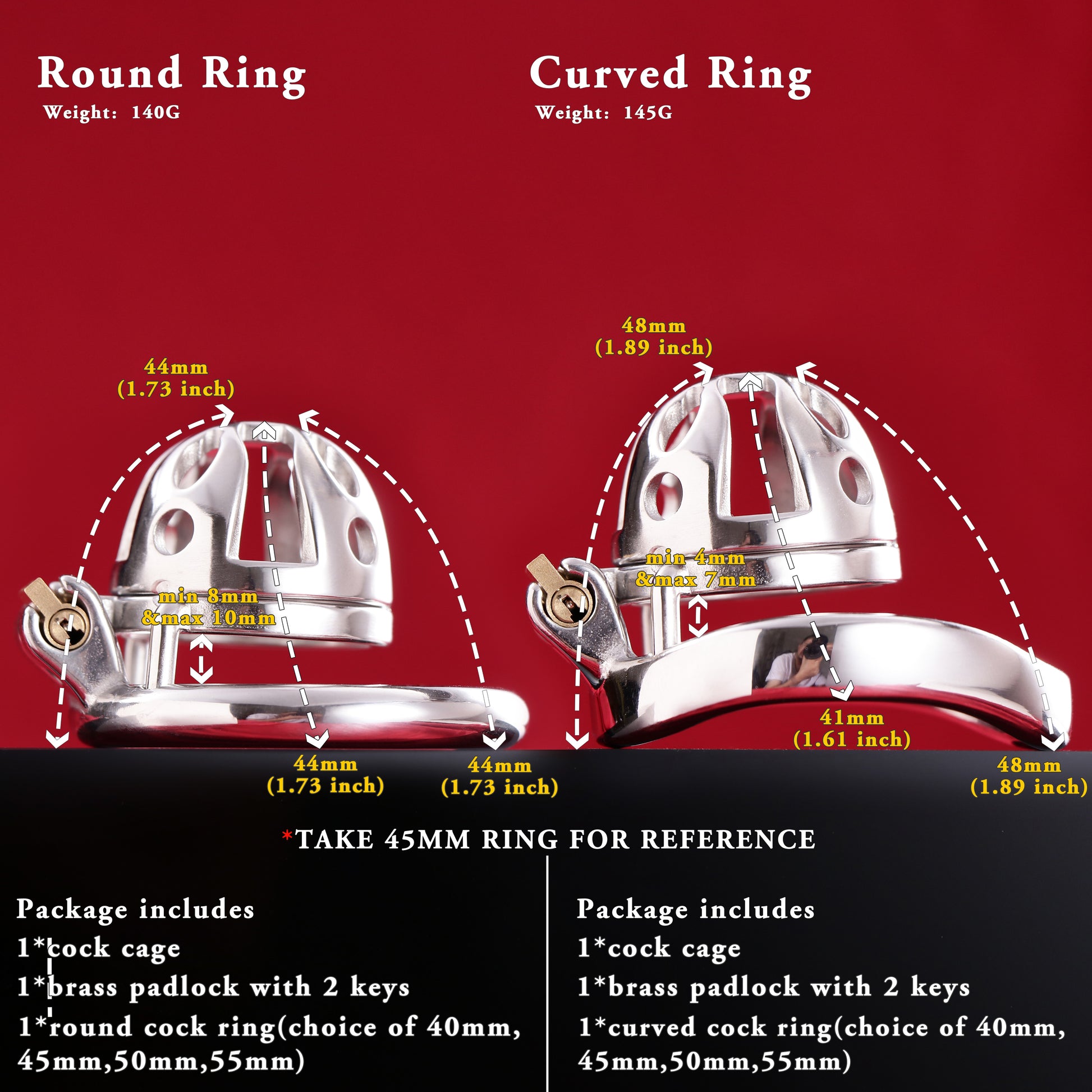 Male Chastity Cage, F3031 - FRRK